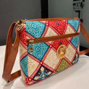 eco friendly organic cotton sling bag, water resistant crossbody backpack for women